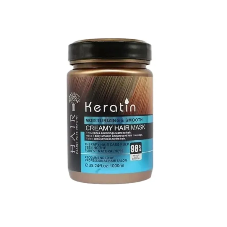 ماسک مو هر مدل keratin حجم 1000 میلی لیتر