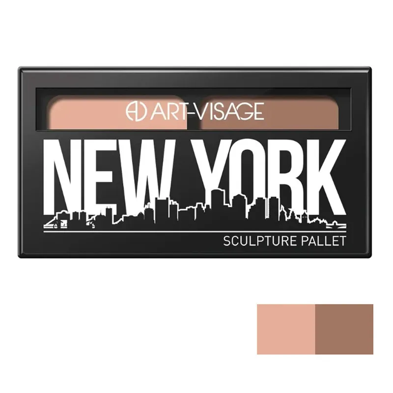 پالت کانتور و هایلایتر آرت ویساژ مدل New York کد NY-801 - تصویر 2
