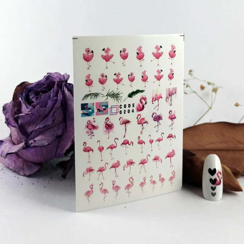 برچسب لنز ناخن مدل Rose مجموعه 4 عددی  - تصویر 6