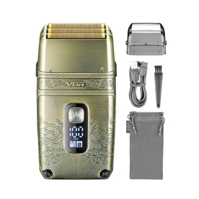 ماشین اصلاح موی صورت و بدن وی جی ار مدل V-697 V-335 V-962 مجموعه 3 عددی - تصویر 2