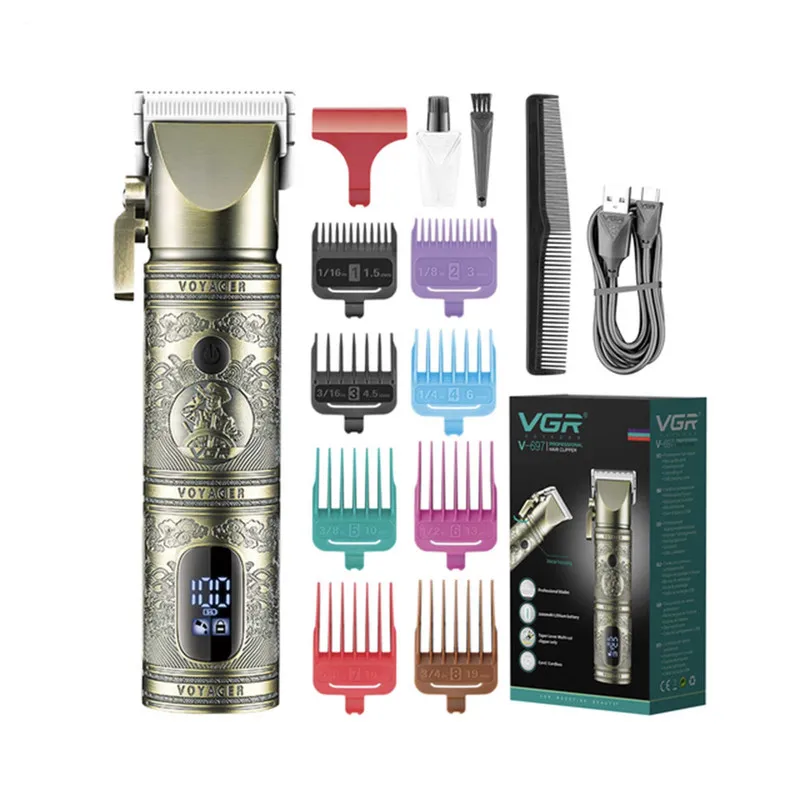 ماشین اصلاح موی صورت و بدن وی جی ار مدل V-697 V-335 V-962 مجموعه 3 عددی - تصویر 3
