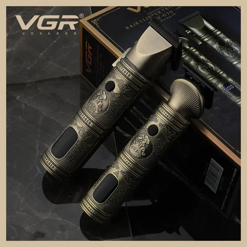 ماشین اصلاح موی سر و صورت وی جی ار مدل V-670 مجموعه 2 عددی - تصویر 2