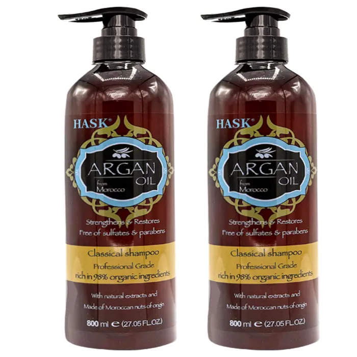 شامپو تقویت کننده مو هاسک مدل ARGAN OIL حجم 800 میلی لیتر - تصویر 2