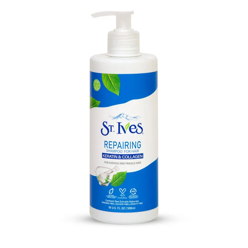 شامپو تقویت کننده و ترمیم کننده مو اس تی.ایوز سری KERATIN COLLAGEN حجم 500 میلی لیتر - تصویر 3