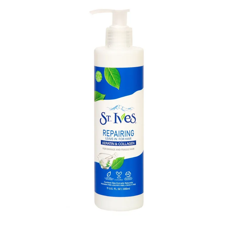ماسک مو اس تی.ایوز مدل REPAIRING سری KERATIN COLLAGEN حجم 300 میلی لیتر