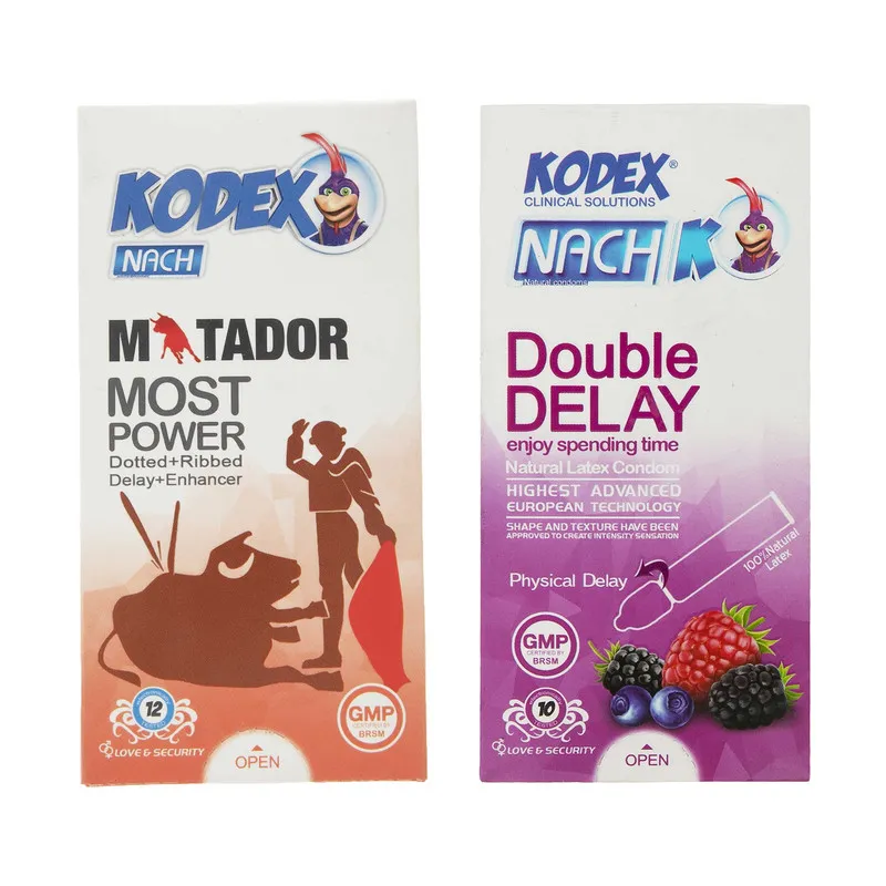 کاندوم کدکس مدل Matador بسته 12 عددی به همراه کاندوم  مدل Double Delay بسته 10 عددی - تصویر 2