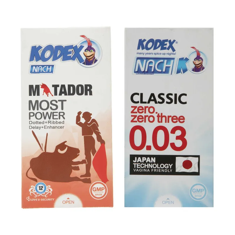 کاندوم کدکس مدل Matador بسته 12 عددی به همراه کاندوم مدل 0.03 بسته 10 عددی - تصویر 2