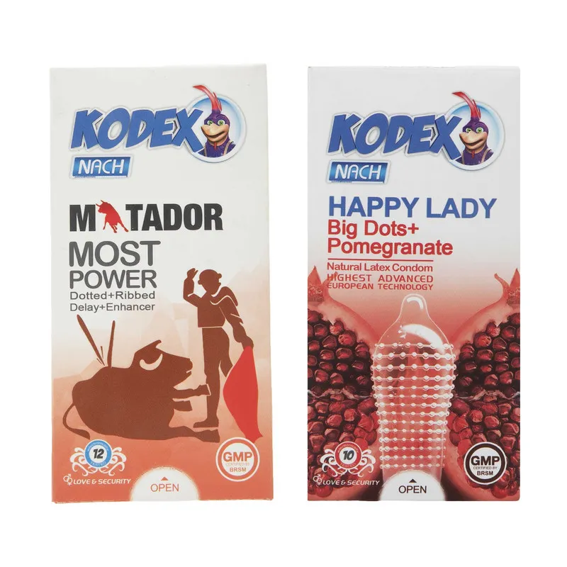 کاندوم کدکس مدل Matador بسته 12 عددی به همراه کاندوم مدل Happy Lady بسته 10 عددی - تصویر 2