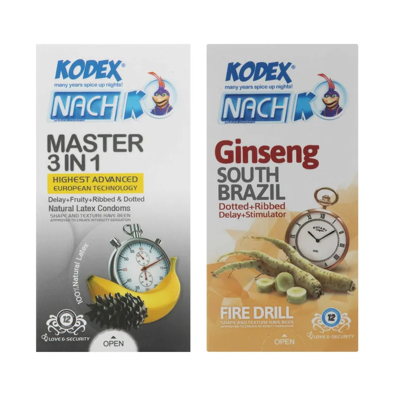 کاندوم کدکس مدل Master 3 In 1/Ginseng مجموعه 2 عددی - تصویر 2
