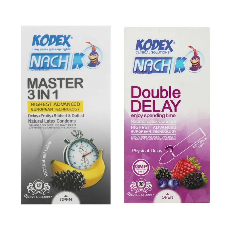 کاندوم کدکس مدل Master 3 In 1 بسته 12 عددی به همراه کاندوم مدل Double Delay بسته 10عددی - تصویر 2
