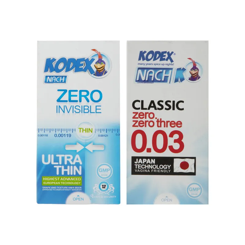 کاندوم ناچ کدکس مدل Zero Invisible بسته 12 عددی به همراه کاندوم مدل 0.03 بسته 10 عددی - تصویر 2