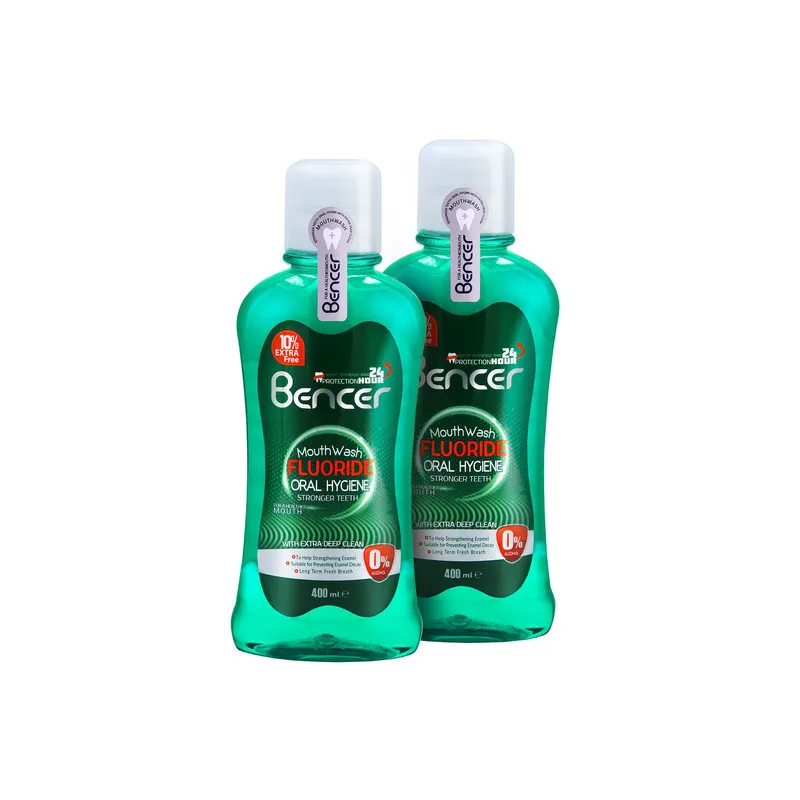 دهان شویه بنسر مدل cool mint حجم 400 میلی لیتر بسته 2 عددی - تصویر 2