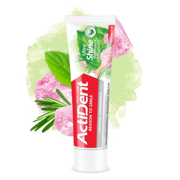 خمیر دندان اکتیدنت مدل Ultra Shine -Ultra Fresh  وزن 100 گرم بسته 2 عددی - تصویر 3