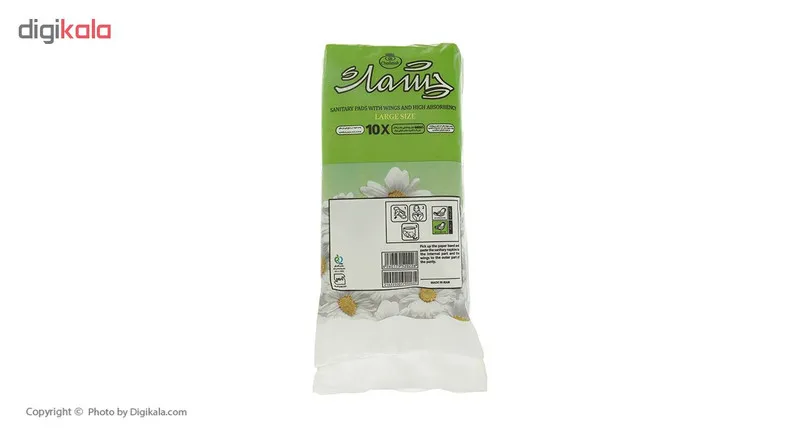 نوار بهداشتی چشمک مدل Large بسته 10 عددی - تصویر 3