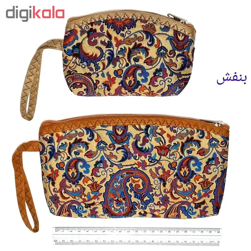 کیف لوازم آرایشی طرح ترمه کد Ammami-01 - تصویر 5
