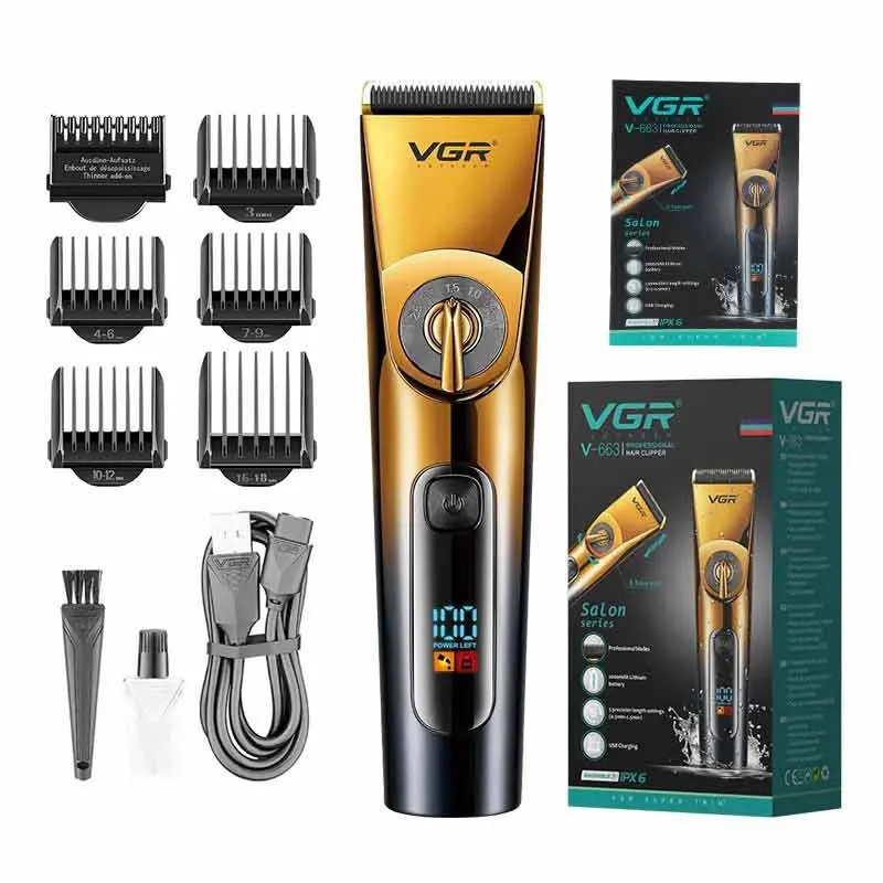 ماشین اصلاح موی سر و صورت وی جی آر مدل V-663 - تصویر 5