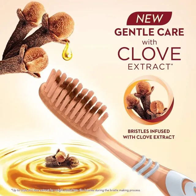 مسواک اورال-بی مدل CRISSCROSS GUM CARE WITH CLOVE با برس نرم مجموعه 4 عددی - تصویر 2