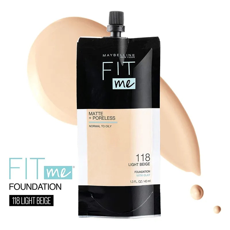 کرم پودر میبلین مدل fit me شماره 118 حجم 40 میلی لیتر - تصویر 2