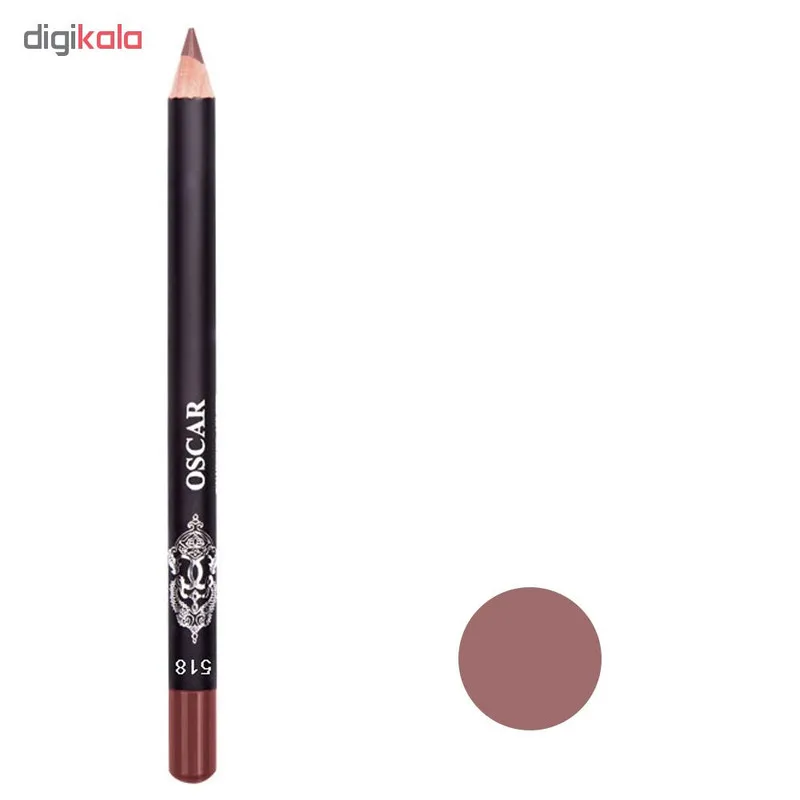 مداد لب اسکار مدل Waterproof Lipliner شماره 518 - تصویر 2
