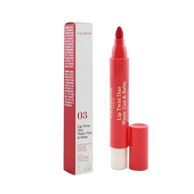 تینت و بالم لب کلارنس مدل lip twist duo water شماره 03 - تصویر 2