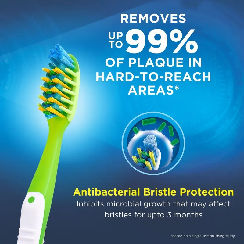 مسواک اورال-بی سری PRO-HEALTH مدل ANTI-BACTERIAL با برس نرم مجموعه 2 عددی - تصویر 2