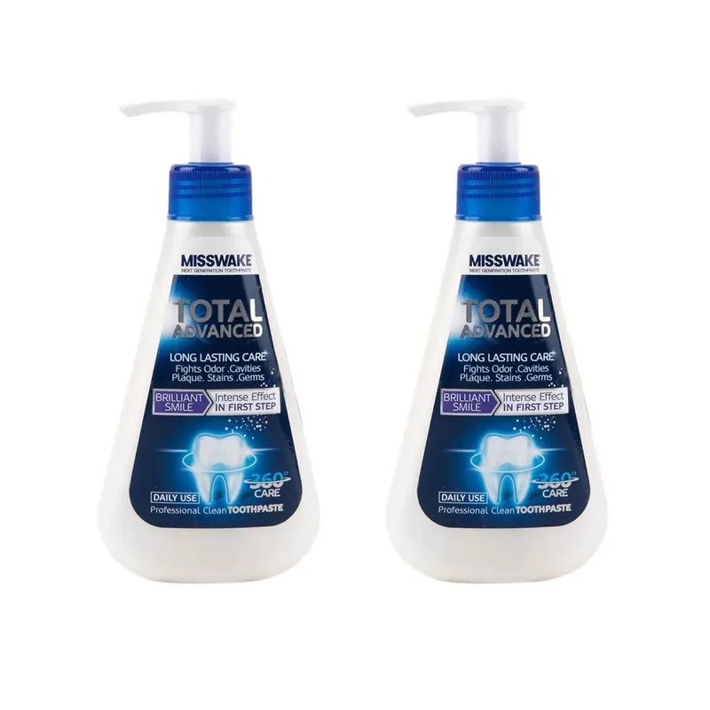 خمیر دندان میسویک مدل Total Advanced حجم 185 میلی لیتر مجموعه 2 عددی