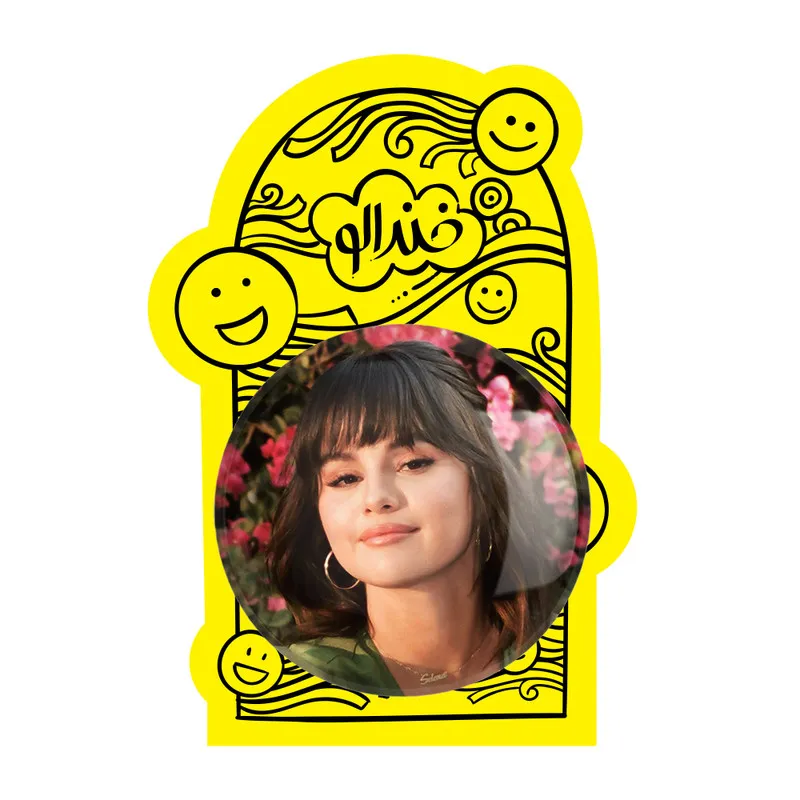 آینه جیبی خندالو مدل سلنا گومز Selena Gomez  کد 19196 - تصویر 3