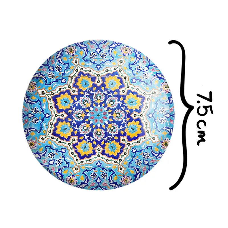 آینه جیبی خندالو مدل کاشی کد 2158 - تصویر 2
