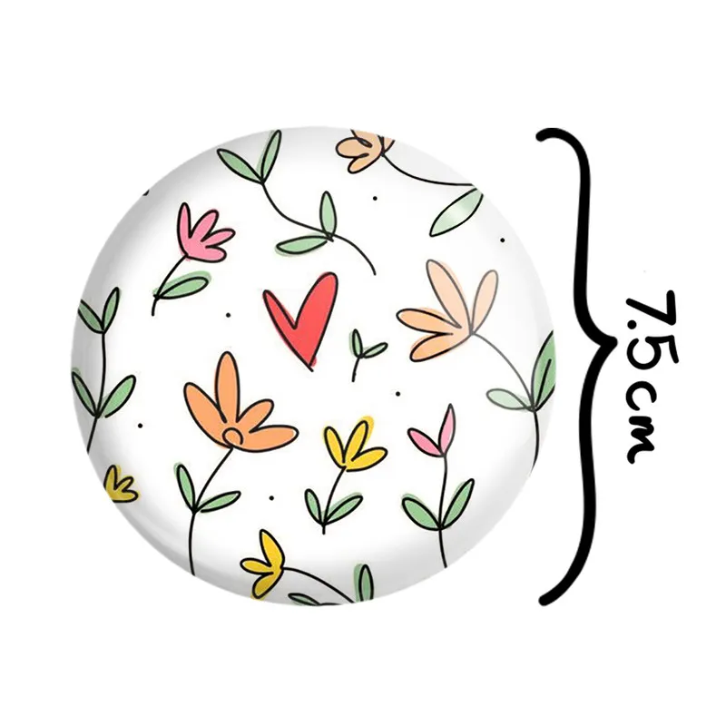آینه جیبی خندالو مدل گل کد 2231 - تصویر 2