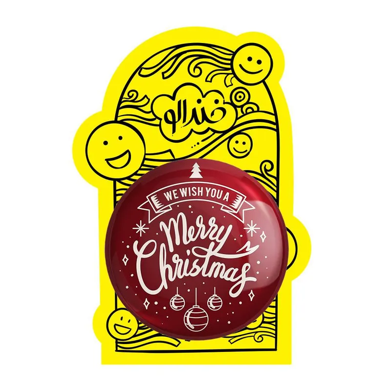 آینه جیبی خندالو مدل کریسمس Christmas کد 22156 - تصویر 3