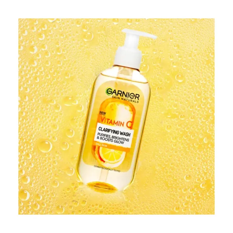 ژل شستشوی صورت گارنیه مدل Vitamin C حجم 200 میلی لیتر - تصویر 3