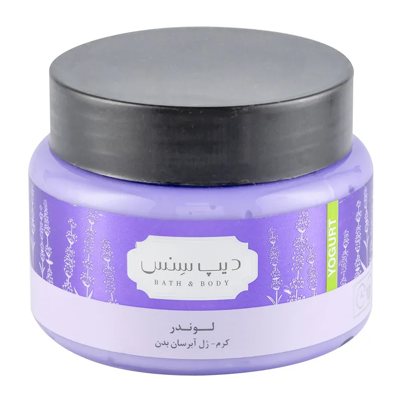 کرم ژل بدن دیپ سنس مدل لوندر حجم 250 میلیلیتر مناسب انواع پوست، حاوی کره کاکائو، روغن آملا و هیالورونیک اسید، آبرسان قوی، ضد خشکی، نرمکننده، جمعکننده منافذ و روشنکننده پوست - تصویر 4