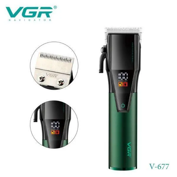 ست ماشین اصلاح موی صورت و بدن وی جی ار مدل V-677 - تصویر 4