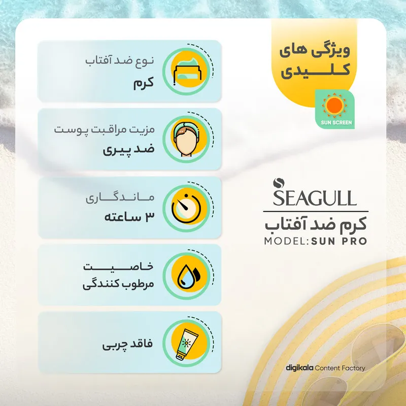 کرم ضدآفتاب رنگی فاقد چربی سی گل 50 میلیلیتر - تصویر 4