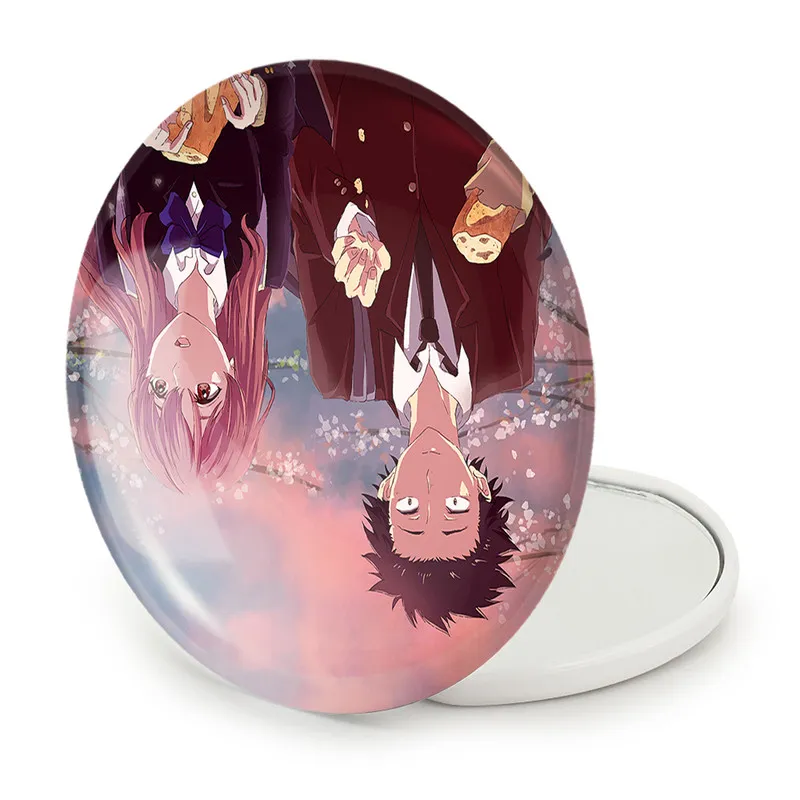 آینه جیبی خندالو طرح شوکو نیشیمیا و شویا ایشیدا انیمه سایلنت ویس A Silent Voice مدل تاشو کد 15818  - تصویر 5