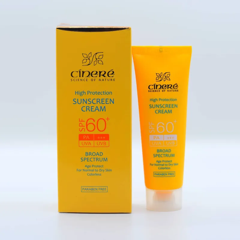 کرم ضد آفتاب بدون رنگ سینره، SPF60، مدل اولترا، مناسب پوست معمولی و خشک و حجم 50 میلیلیتر، محافظت کننده در برابر اشعه UVA و UVB، بدون پارابن، +++PA، ضد پیری پوست، با ماندگاری 2 ساعته - تصویر 4