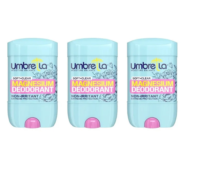 استیک ضد تعریق زنانه آمبرلا مدل soft+clear حجم 75 میلی لیتر مجموعه 3 عددی
