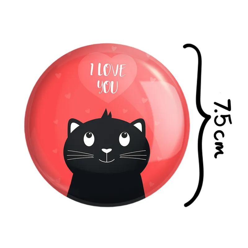 آینه جیبی خندالو طرح گربه Cat مدل تاشو کد 23310 - تصویر 2