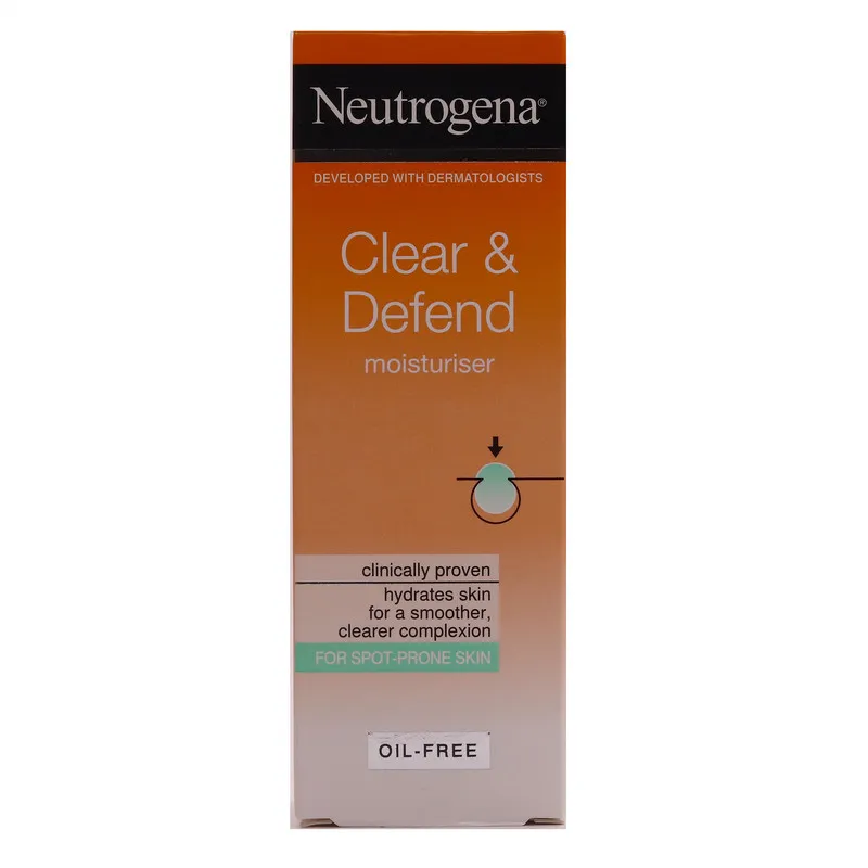 کرم مرطوب کننده نوتروژینا مدل Clear & Defend حجم 50 میلی لیتر - تصویر 2