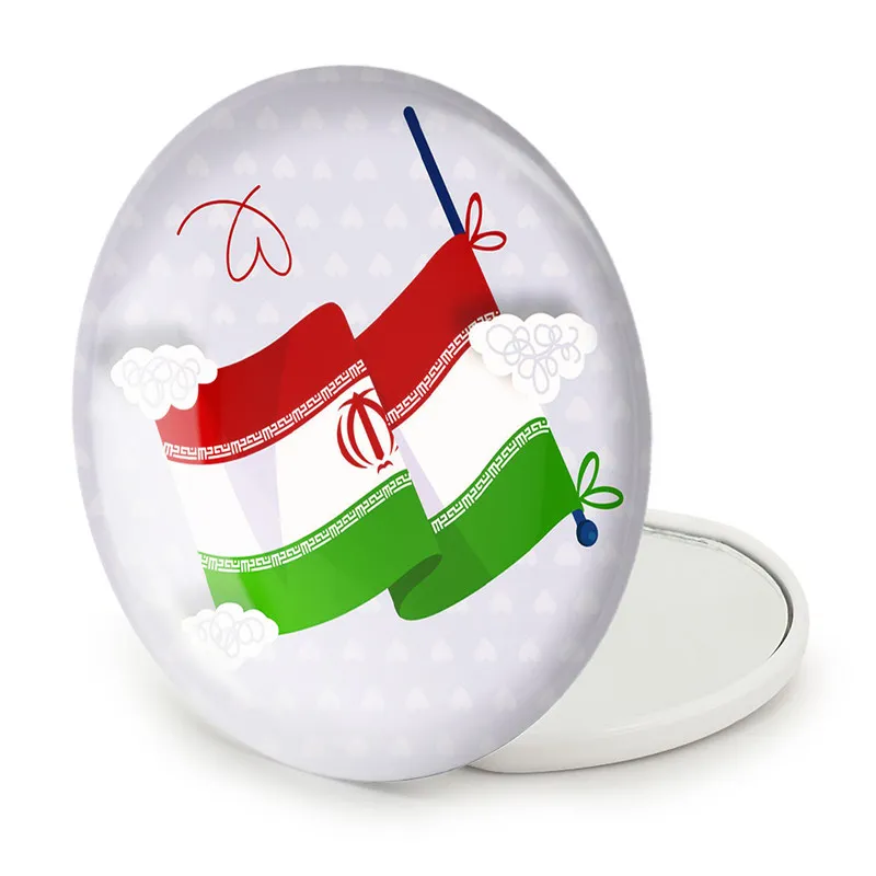 آینه جیبی خندالو طرح پرچم ایران مدل تاشو کد 23940  - تصویر 5