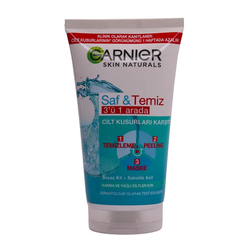 ماسک صورت گارنیه مدل Saf Temiz حجم 150 میلی لیتر - تصویر 2