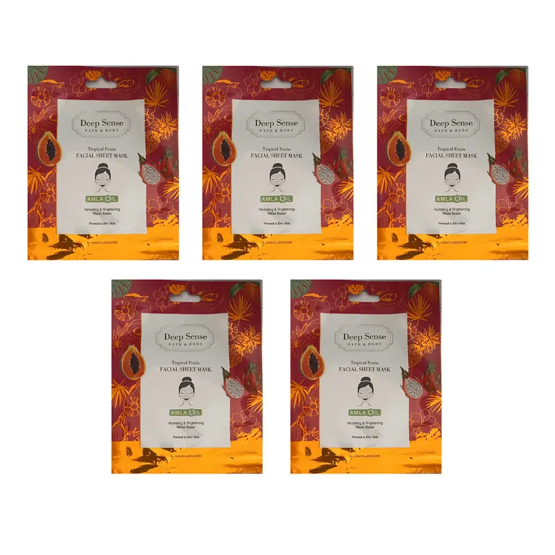 ماسک صورت دیپ سنس مدل تروپیکال وزن 12 گرم بسته 5 عددی - تصویر 2