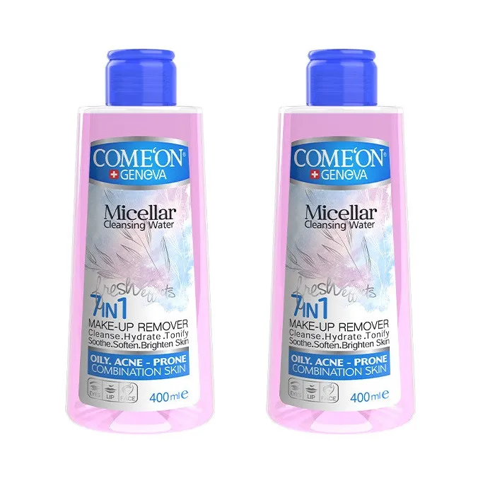 آب پاک کننده آرایش صورت کامان مدل COMBINATION حجم 400 میلی لیتر مجموعه 2 عددی - تصویر 2