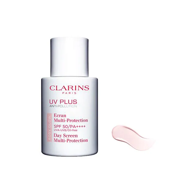کرم ضد آفتاب کلارنس مدل UV PLUS ROSY GLOW حجم 30 میلی لیتر