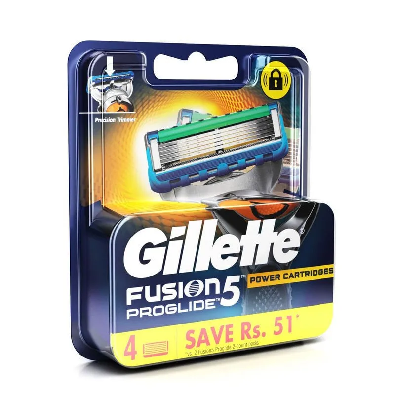 تیغ یدک ژیلت مدل Fusion 5 Proglide Power Cartridges بسته 4 عددی - تصویر 2