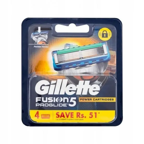 تیغ یدک ژیلت مدل Fusion 5 Proglide Power Cartridges بسته 4 عددی - تصویر 3