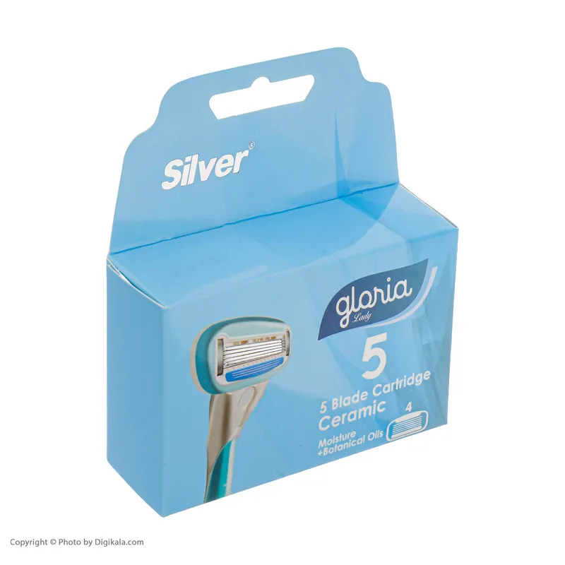 تیغ یدک سیلور مدل Gloria بسته 4 عددی - تصویر 3