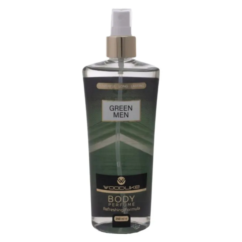 بادی اسپلش مردانه وودلایک مدل GREEN MAN حجم 250 میلی لیتر