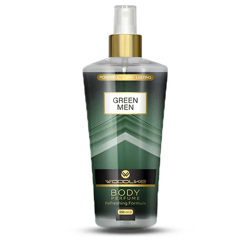 بادی اسپلش مردانه وودلایک مدل GREEN MAN حجم 250 میلی لیتر - تصویر 3