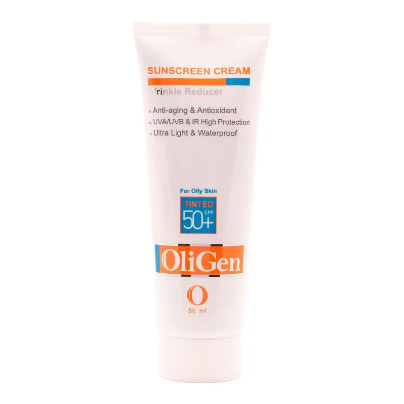 کرم ضد آفتاب رنگی الی ژن spf 50 مدل 04 مناسب پوست چرب حجم 50 میلی لیتر - تصویر 2